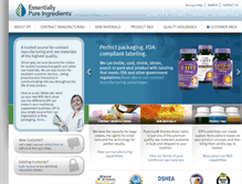 Tablet Screenshot of essentiallypure.com